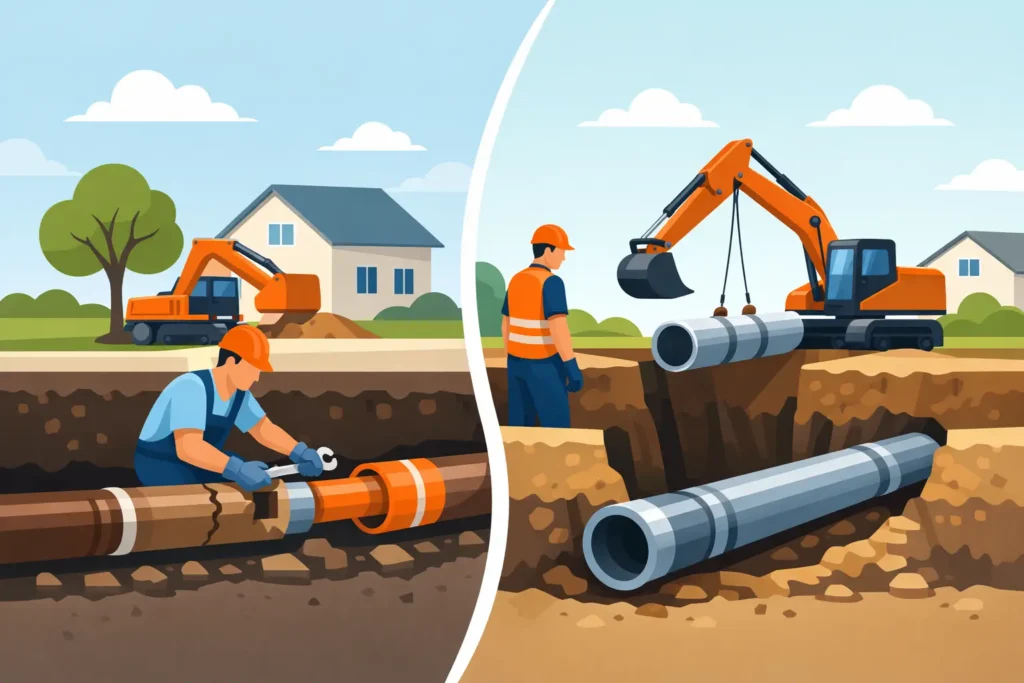 Sewer Line Repair Versus Replacement: Which Fits?