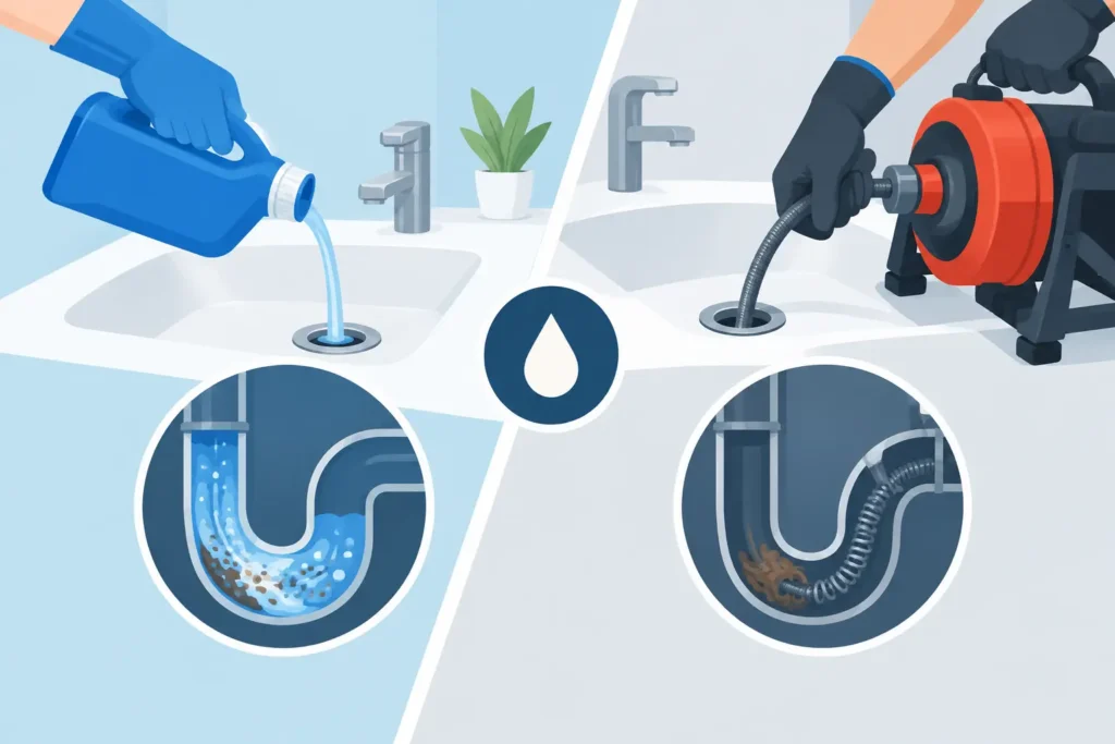 Drain Cleaning Versus Drain Snaking: Which Works?